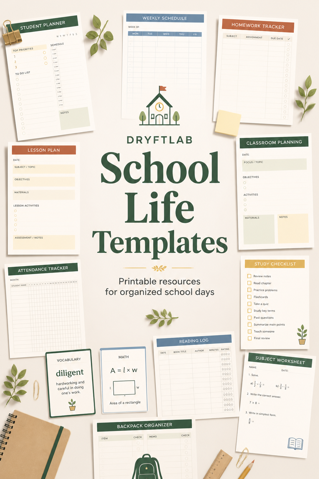 School Life Templates